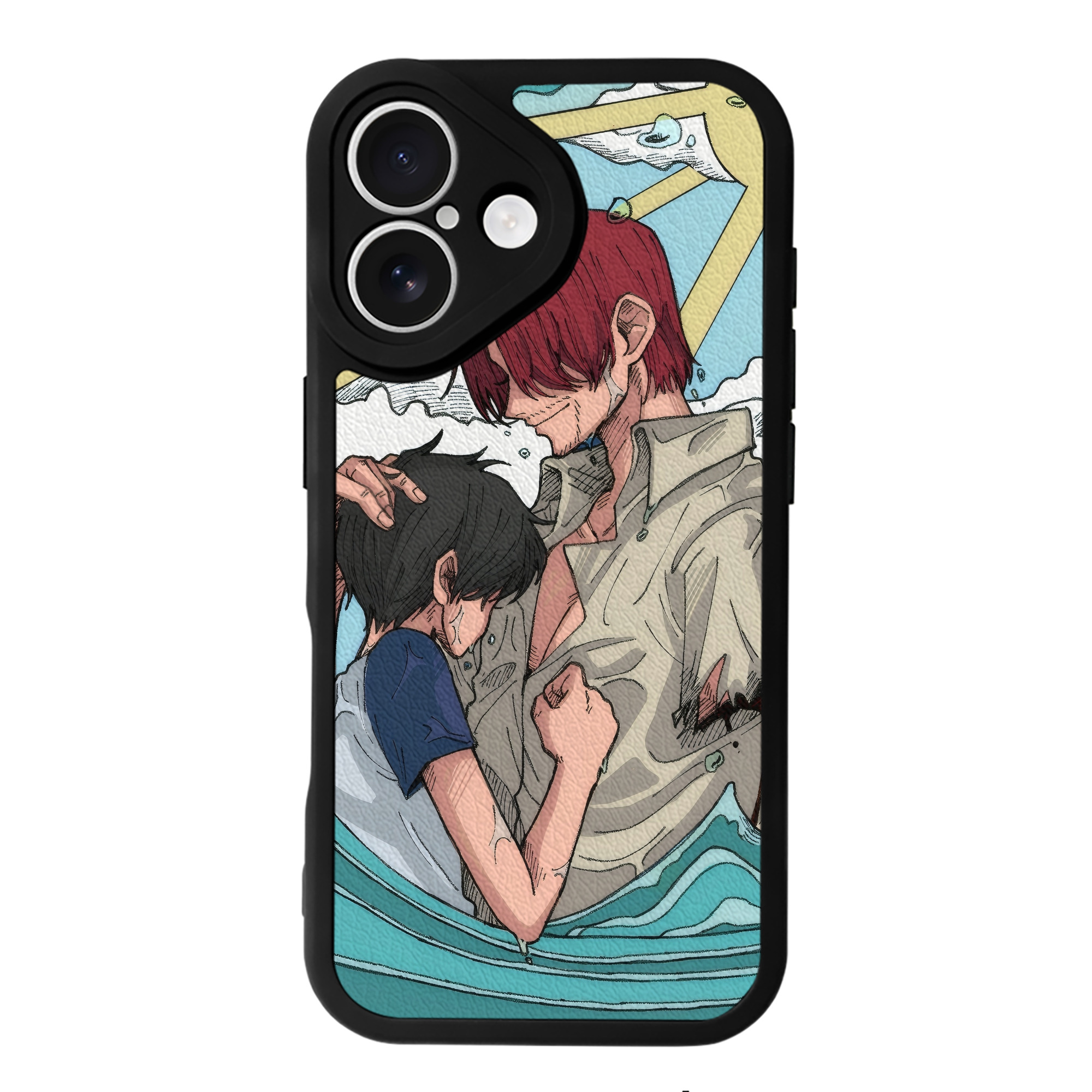 （画像用） ワンピース ONE PIECE 【iPhone 16シリーズ対応】シリコンスマホケース（レザー調） 材質：シリコン